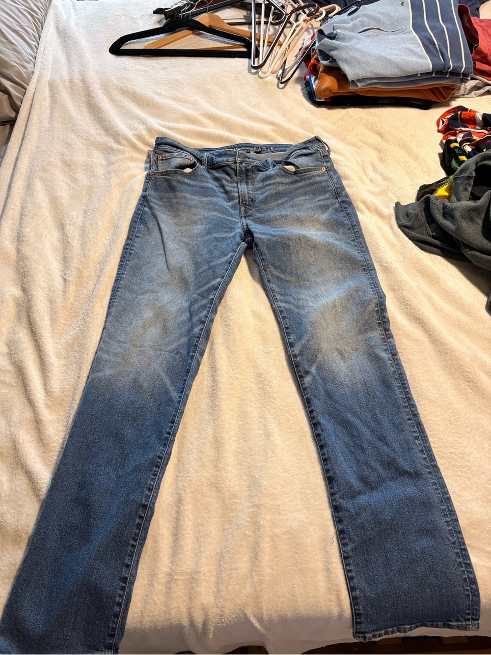 American Eagle Outfitters Light Blue Denim Jeggings - Faded Wash